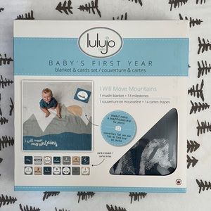 Baby’s First Year blanket and card set